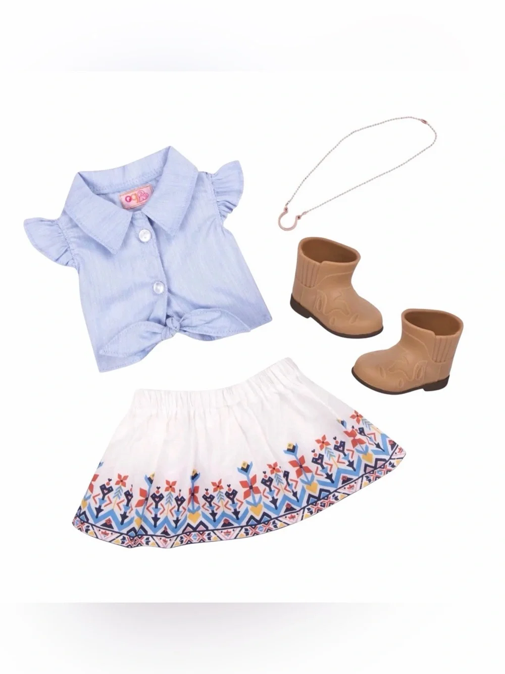 Bundle of Our Generation Accessories -Pet Portuguese Puppy and 2 Outfits